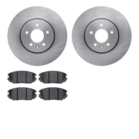 DYNAMIC FRICTION CO 6602-46073, Rotors with 5000 Euro Ceramic Brake Pads 6602-46073
